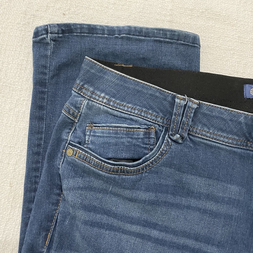 Democracy AB Tech Skinny Ankle Jeans Blue Dark Wash Women's Size 18W Pants - Picture 4 of 7